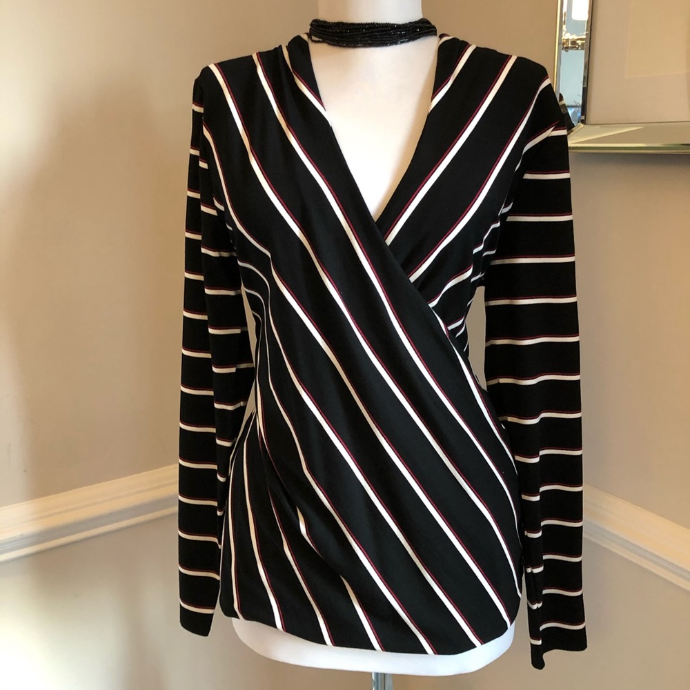 Long sleeve striped top. Very comfortable.